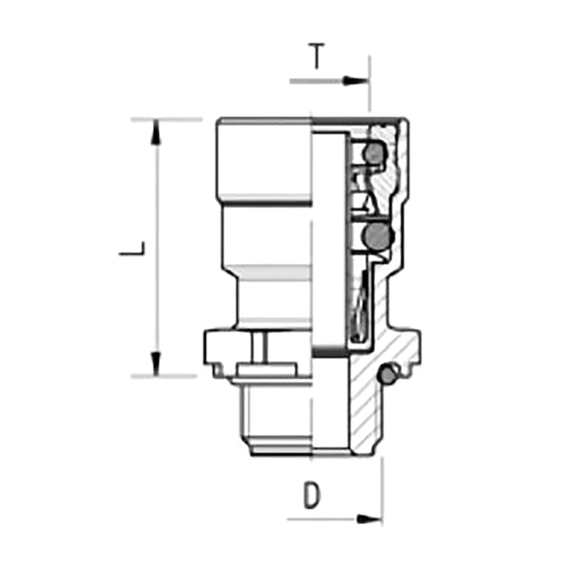 Abc Newline™ Push-In Coupling/Abc Newline™ Steckverbinder/Union MâLe Abc Newline™/Abc Newline Rac Cordo Ad Innesto Rapido