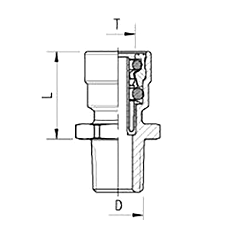 Abc Newline™ Push-In Coupling/Abc Newline™ Steckverbinder/Union MâLe Abc Newline™/Abc Newline Rac Cordo Ad Innesto Rapido