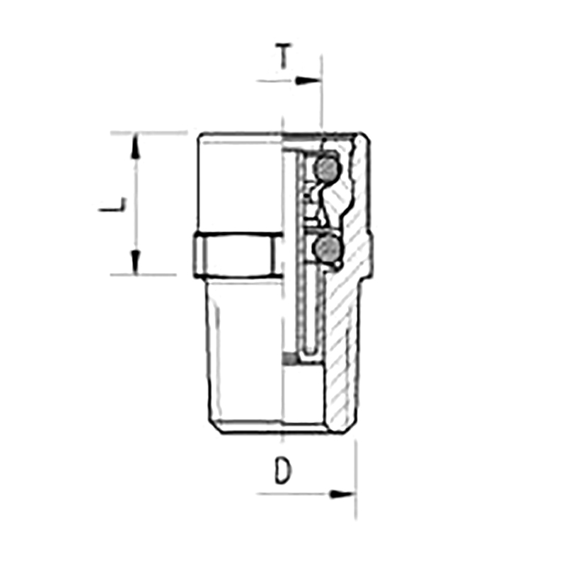 Abc Newline™ Push-In Coupling/Abc Newline™ Steckverbinder/Union MâLe Abc Newline™/Abc Newline Rac Cordo Ad Innesto Rapido