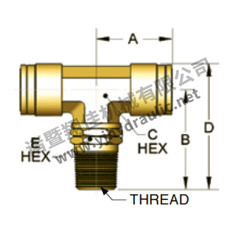 Swivel Male Branch Tee