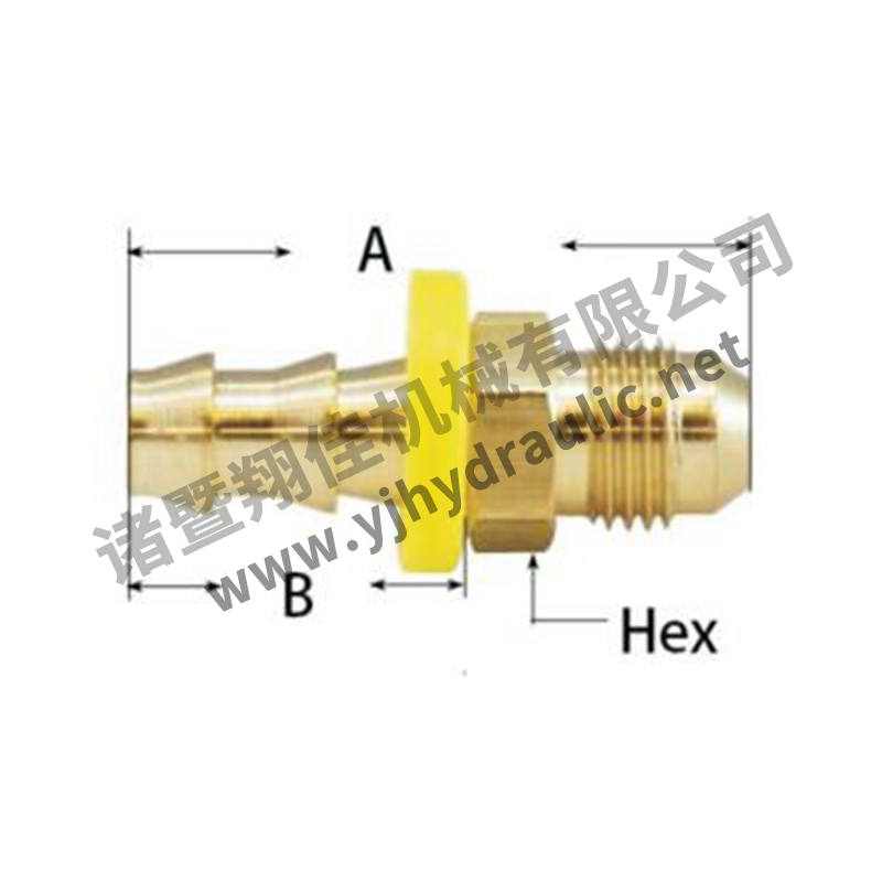 37° Male Jic Flare Adapter