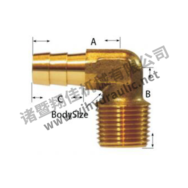 Forged Hose Barb 90° Elbow