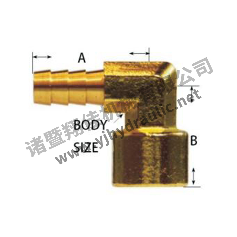 90° Female Hose Barb Elbow