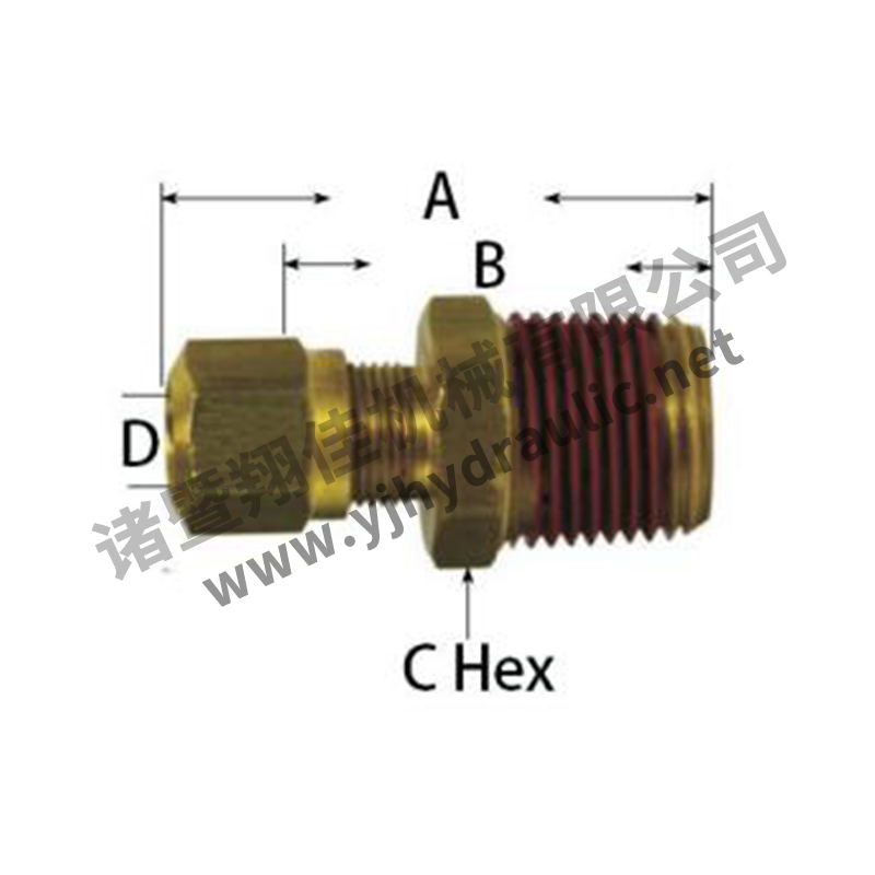 DOT- PUSH IN Male Adapter