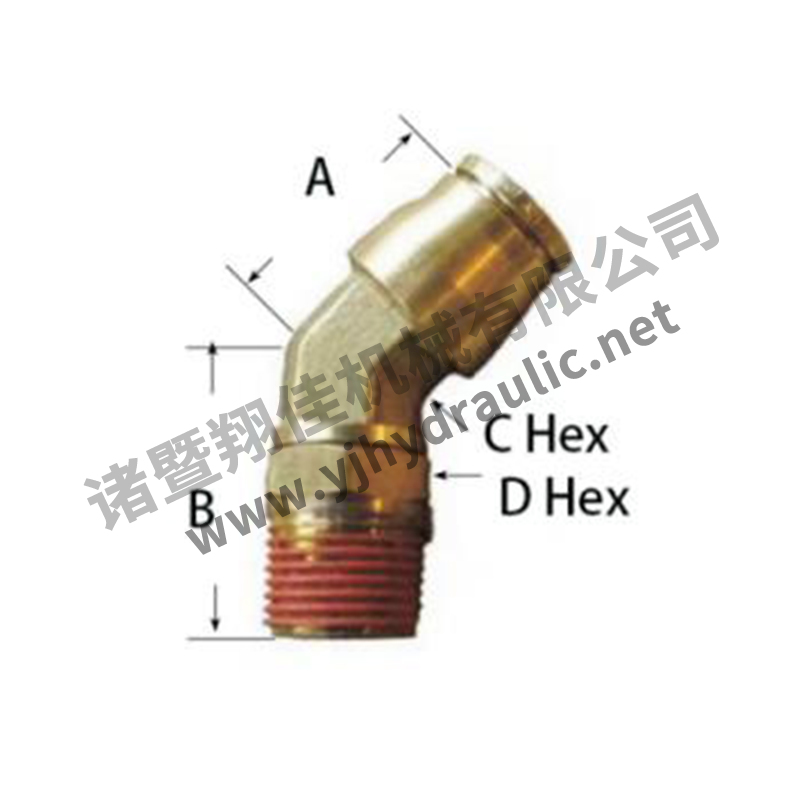 45° Swivel Male Elbow