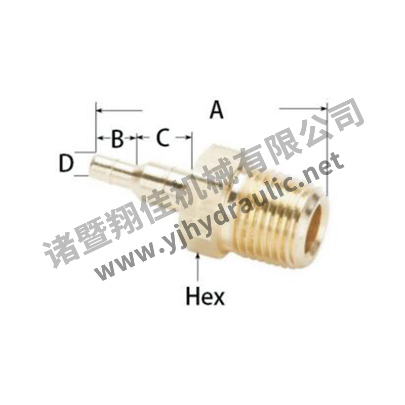 Double Barb-to-pipe Adapter